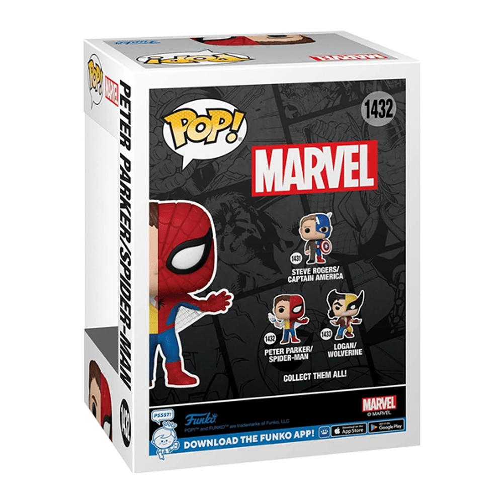 Funko Pop! Marvel: Split - Peter Parker/ Spider-Man Figure