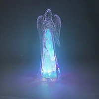 Festive Nights: LED Glitter Candle & Angel