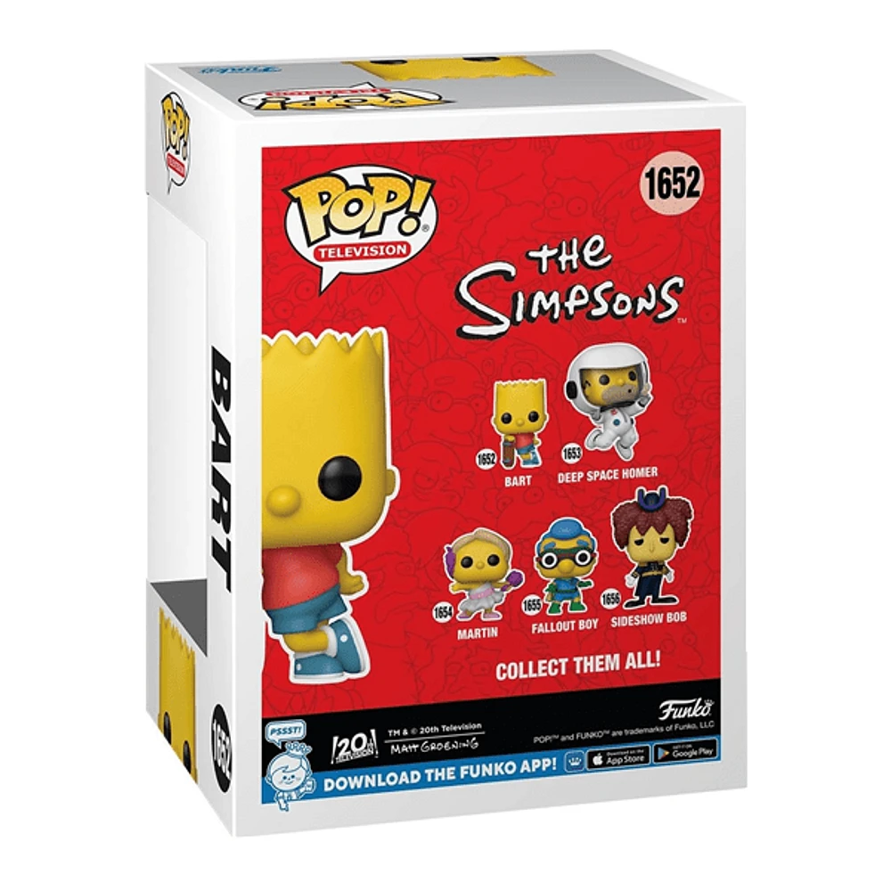 Funko Pop! TV: The Simpsons Bart with Skateboard Figure