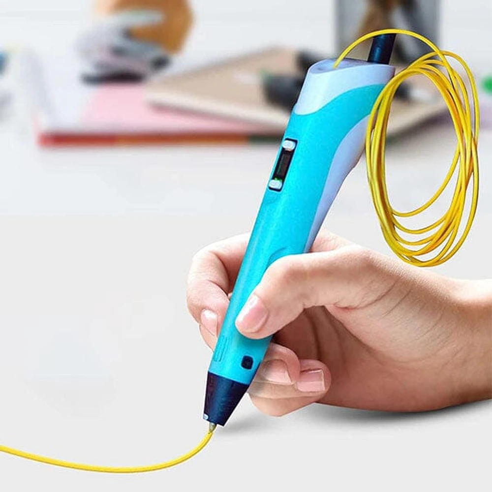 DeluxeDoodle3D Portable Rechargeable 3D Printer Pen (Filament Refills Included)