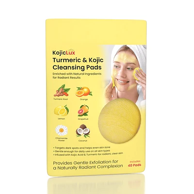 KojicLux Kojic & Turmeric Cleansing Pads (40 Pads)