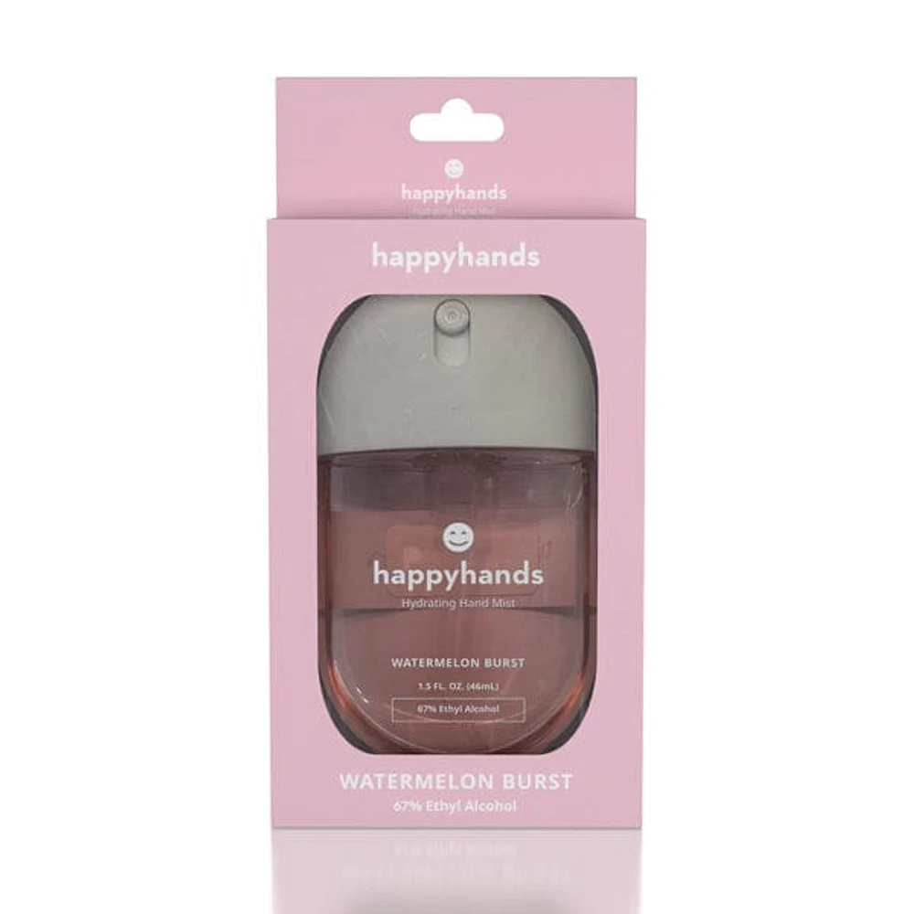 HappyHands Hydrating Rinse-Free Hand Mist (46mL) Multiple Scents