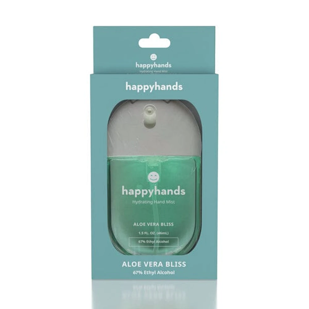 HappyHands Hydrating Rinse-Free Hand Mist (46mL) Multiple Scents