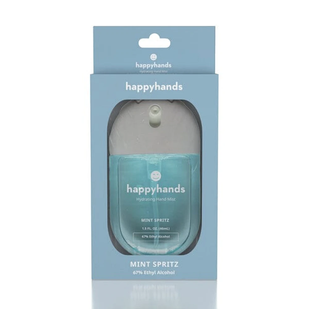 HappyHands Hydrating Rinse-Free Hand Mist (46mL) Multiple Scents