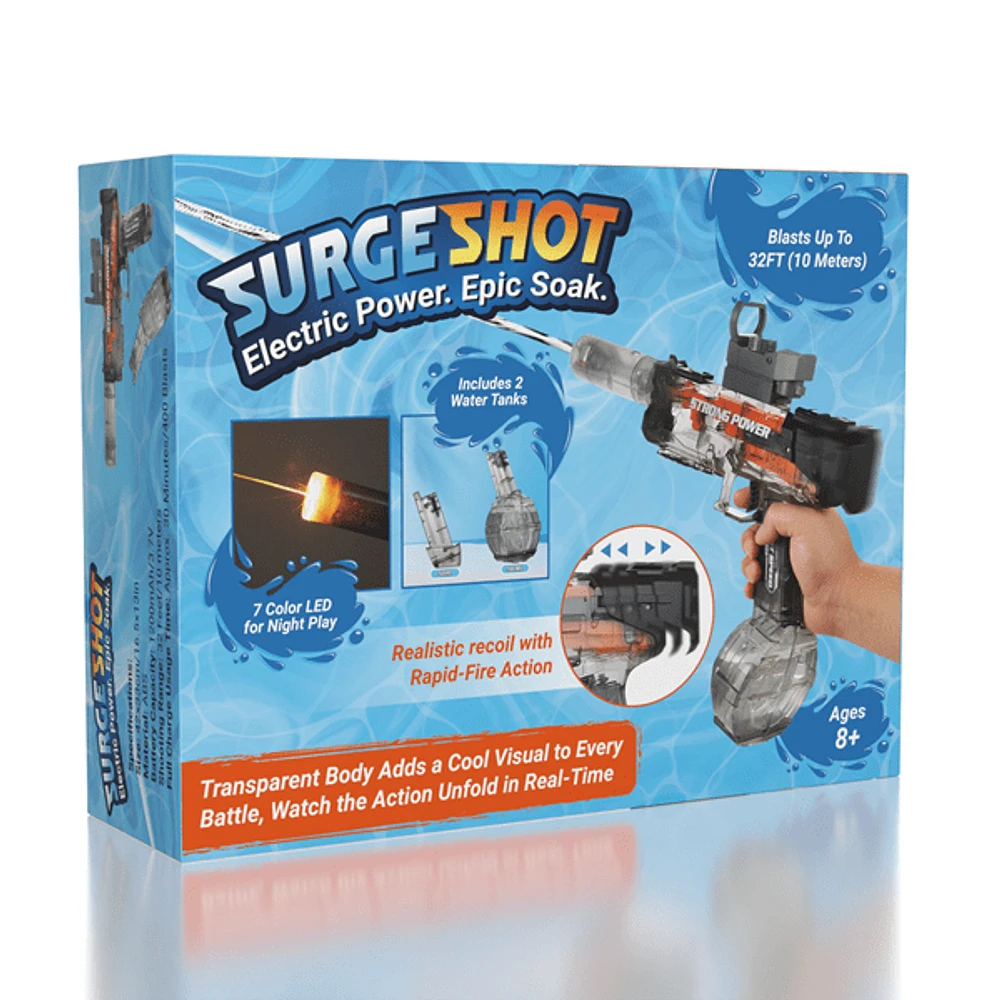 SurgeShot: Rechargeable Automatic Water Blaster Gun