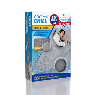 Cool Chill Cooling Lightweight Breathable Blanket Grey - Large