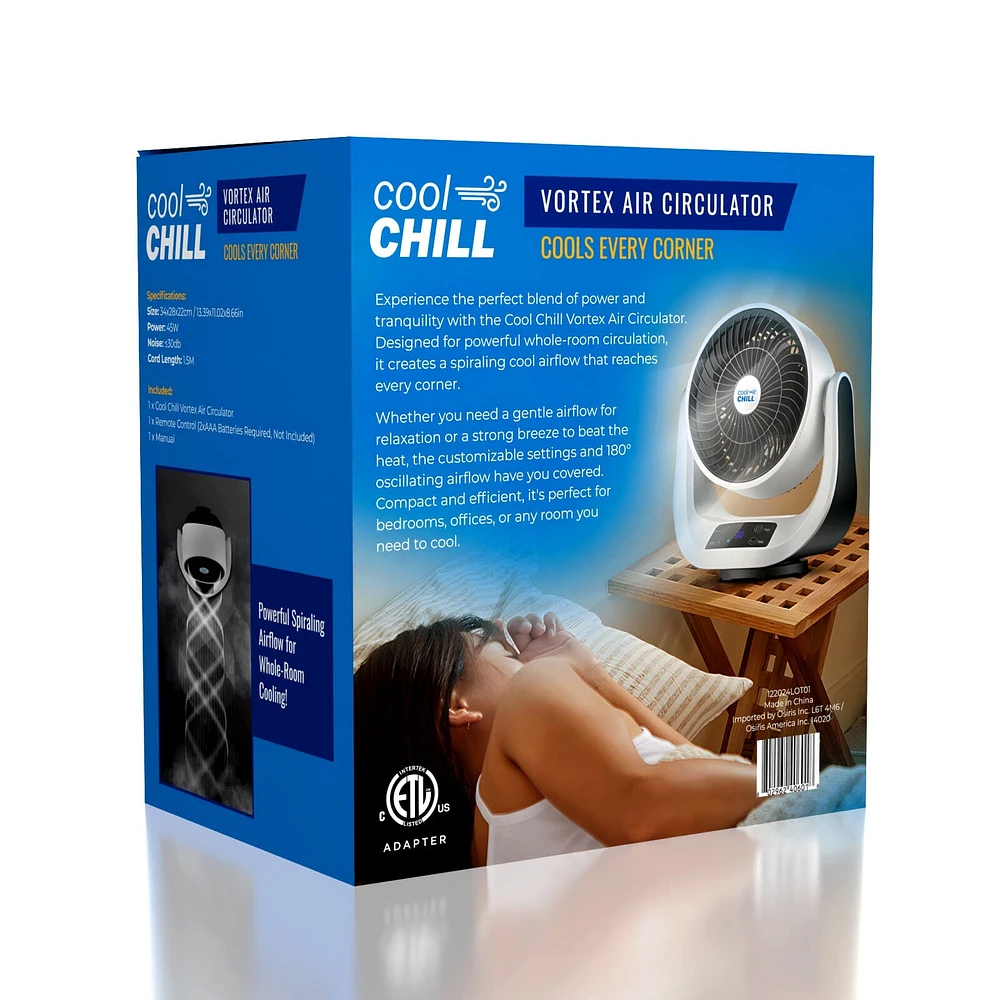 Cool Chill Vortex Air Circulation Fan