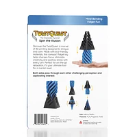 Twist Quest: 3D Printed Fidget Spiral Cone Toy ( & Black