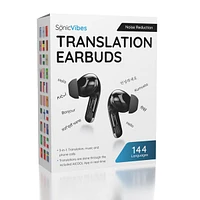 SonicVibes Real-Time Translation Earbuds w/ App (144 Languages)