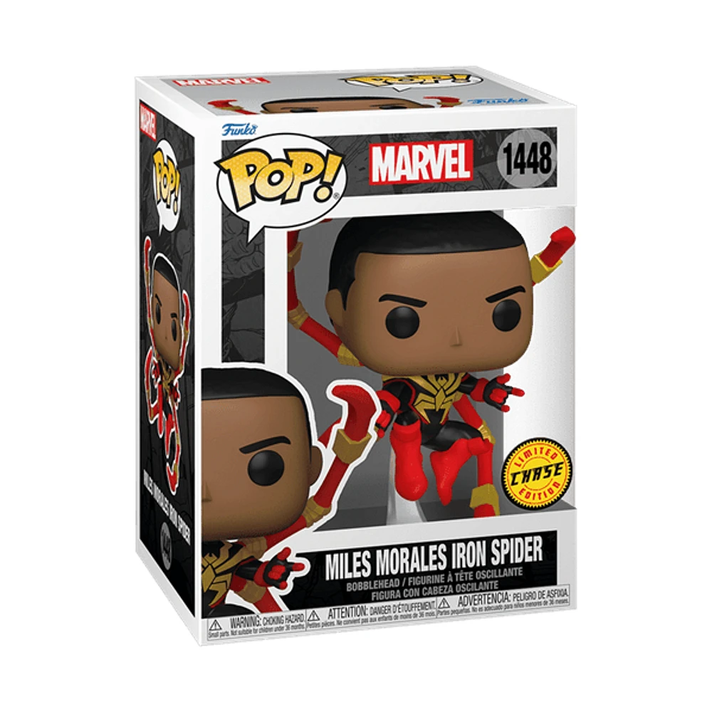 Funko Pop! Marvel: Spider-Man - Miles Morales Iron Spider with Chase (Styles May Vary)