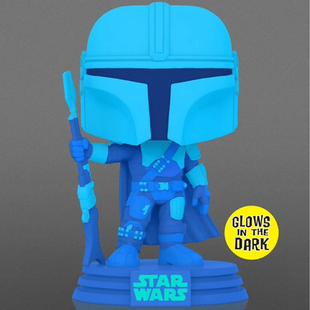 Funko Pop! Star Wars: The Mandalorian Hologram Glow Figure