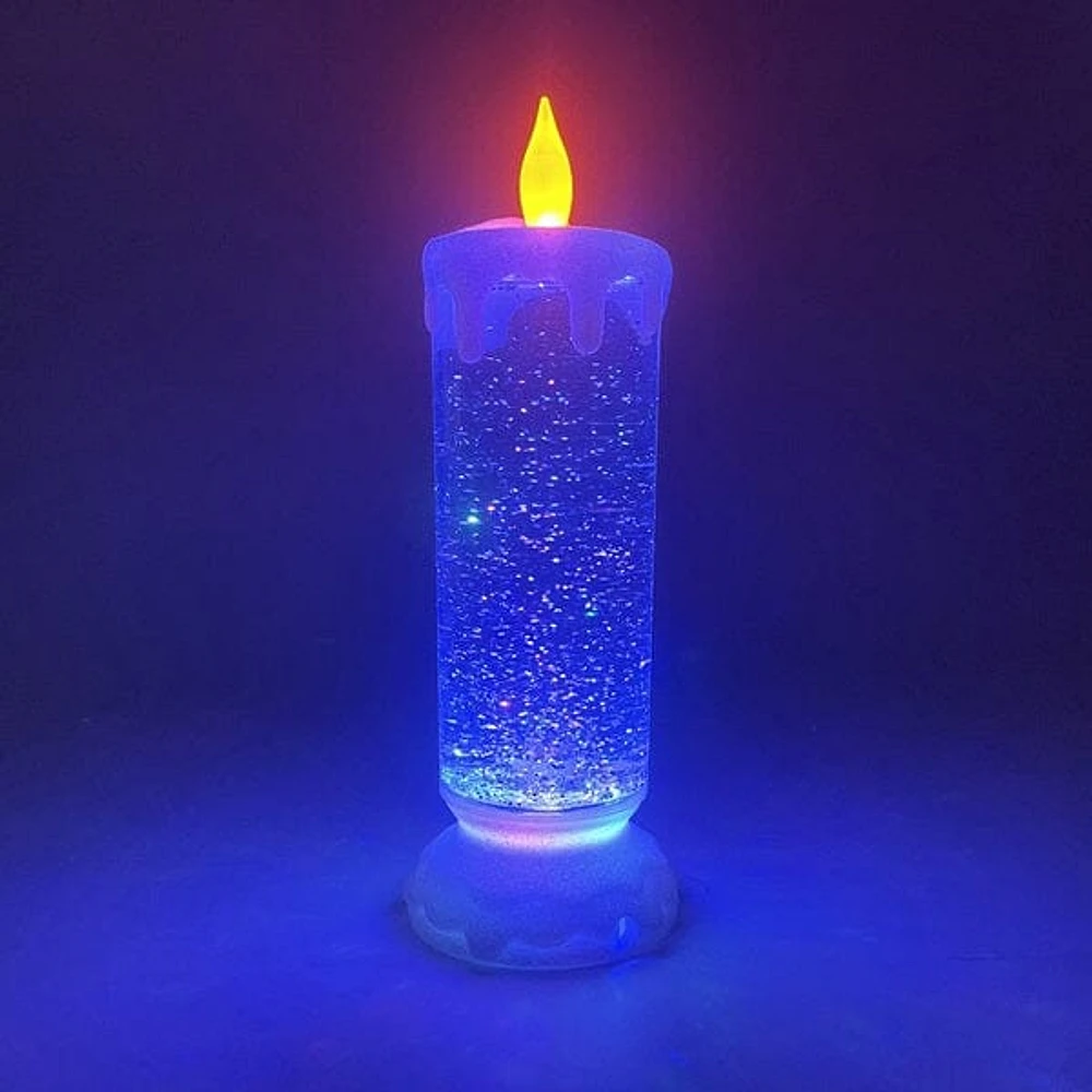 Festive Nights: LED Glitter Candle & Angel