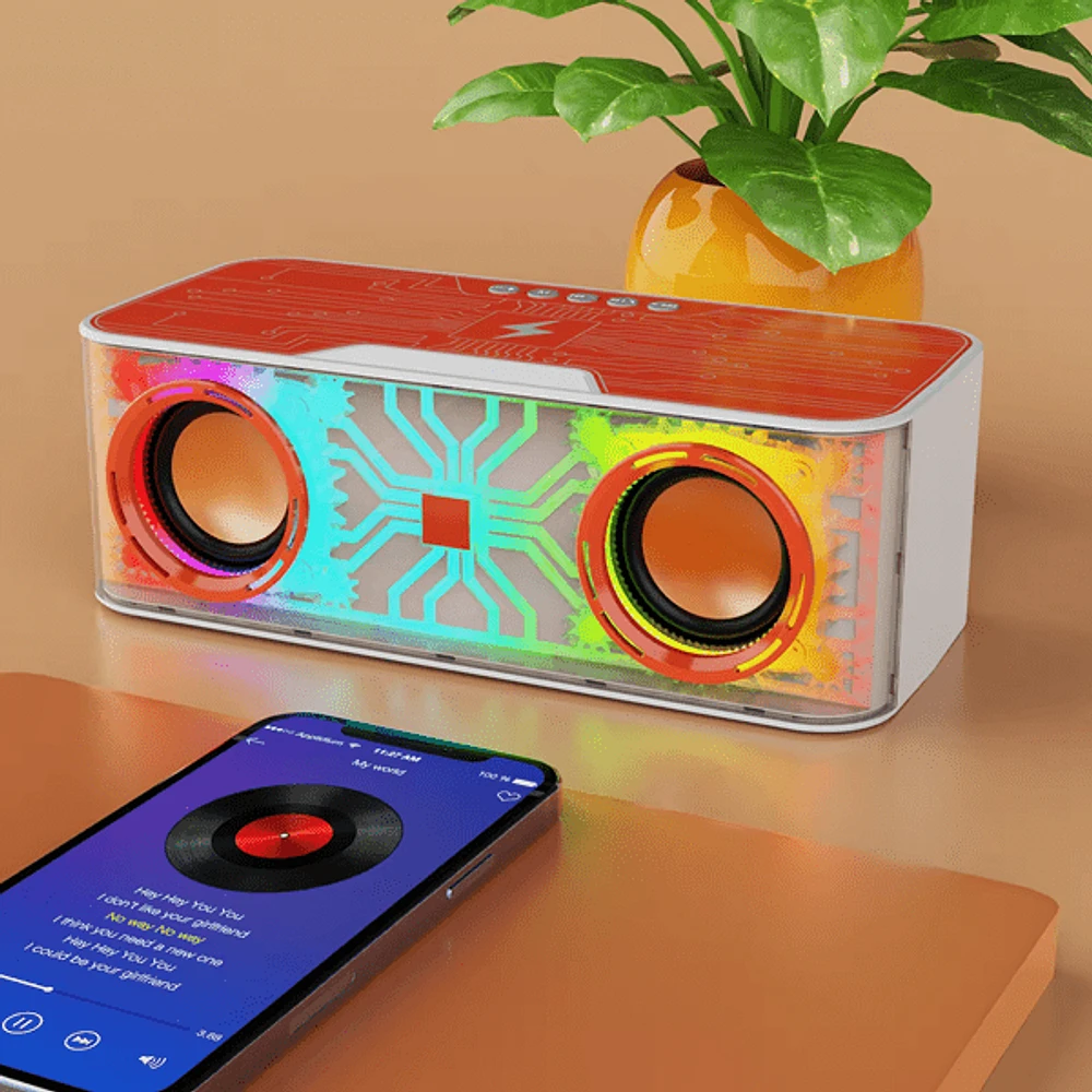 SoundLogic XT: Bluetooth Speaker with LED Lights and Wireless Charger