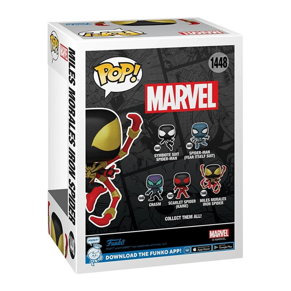 Funko Pop! Marvel: Spider-Man - Miles Morales Iron Spider with Chase (Styles May Vary)