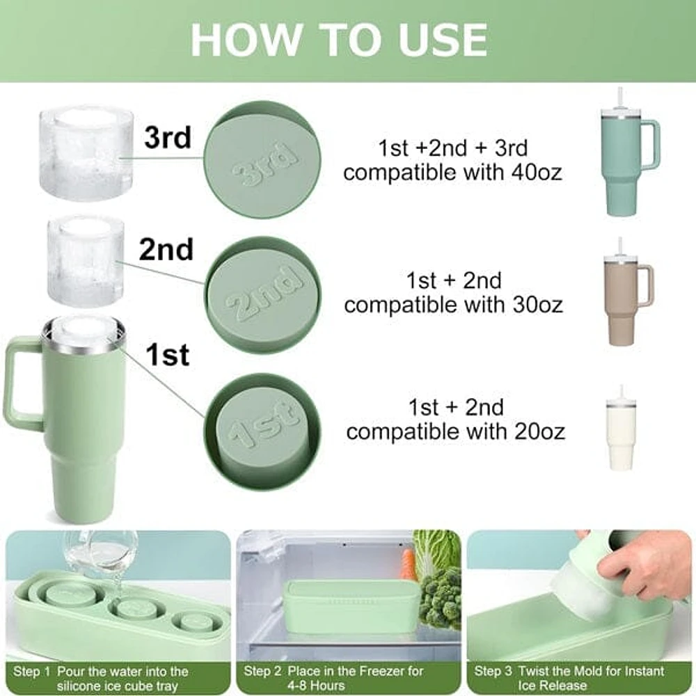 HydriEase Cup Ice Mold: Sip Effortlessly with Perfect Center Hole