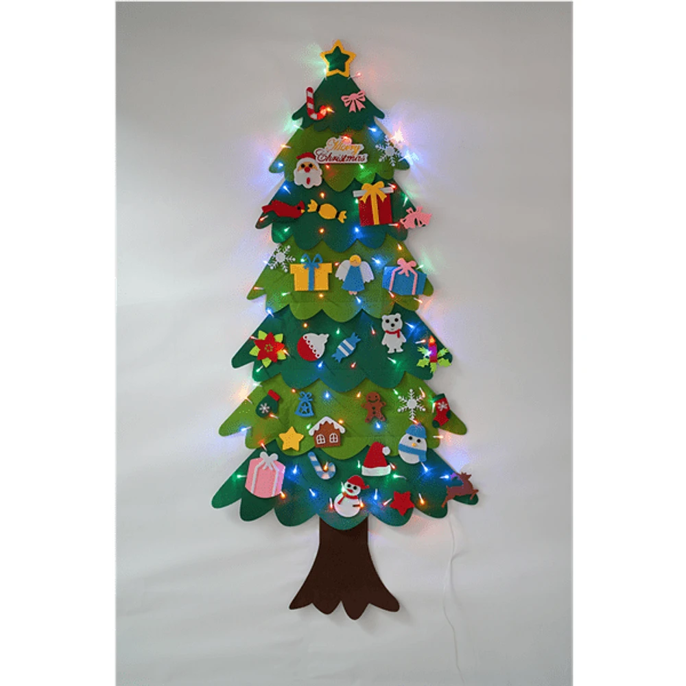 FunkyFir - New Felt Wall Christmas Tree 63" (160cm)