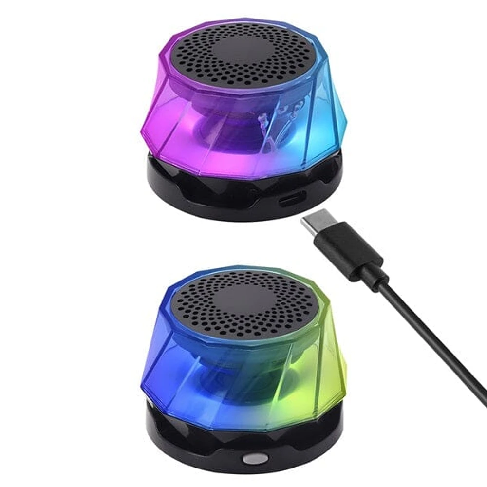 Sonic Vibes: Portable Magnetic Speaker with RGB Lights