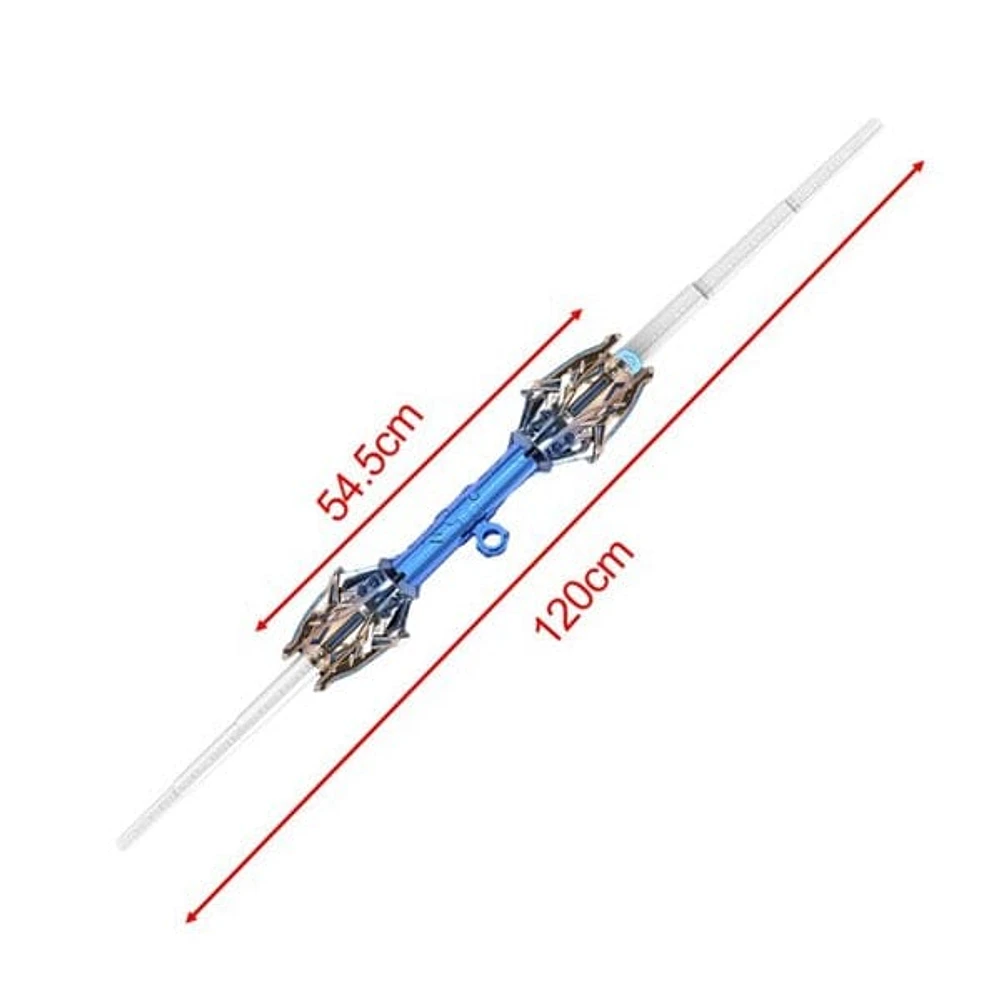 GlowSaberX: Double-head Rotatable LED Spinning Light Sword