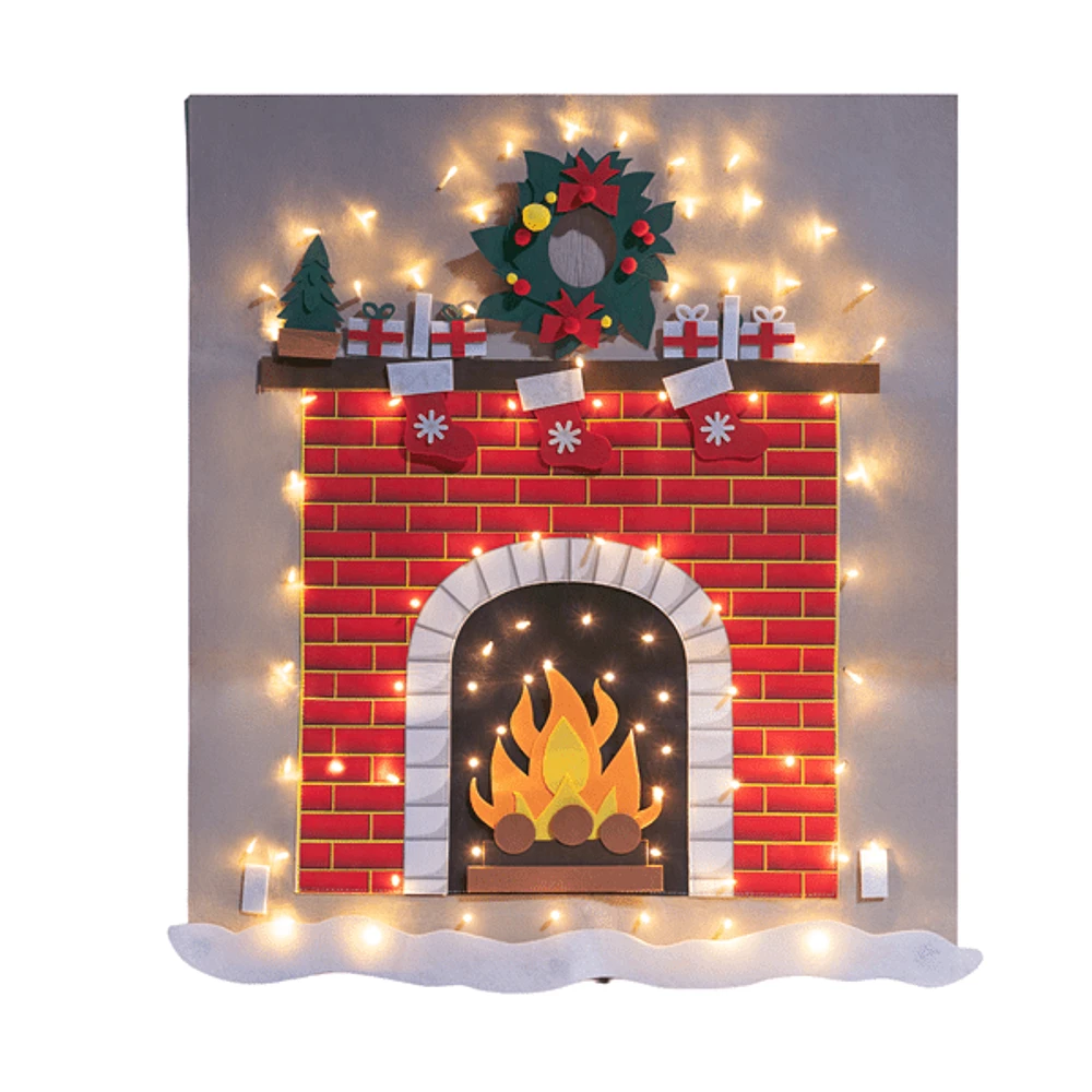 FunkyMantel - Felt Wall XMas Mantel 75" (190cm)