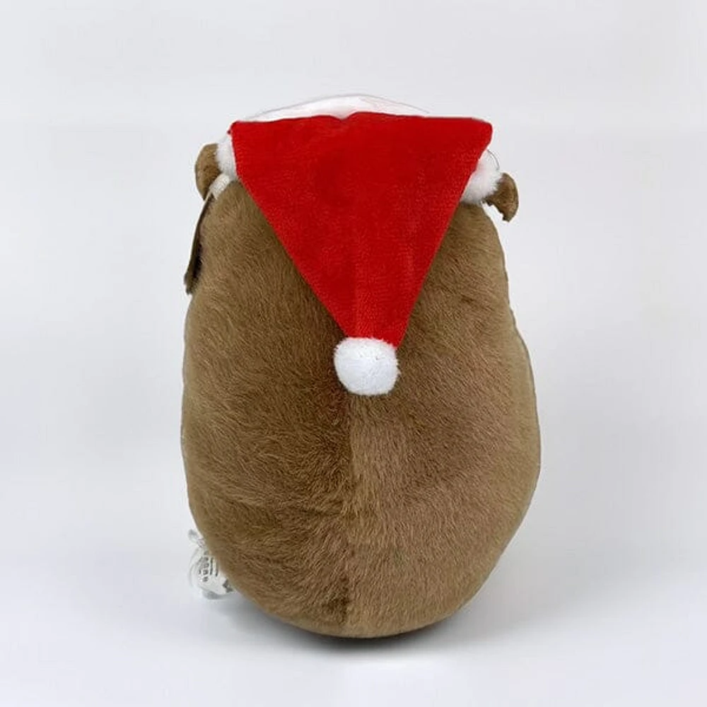 Capybara 9" Kawaii Plush Toy in Santa Hat