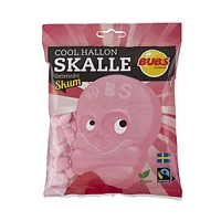 BUBS Godis: Cool Raspberry Foam Skulls (90g)