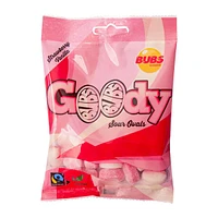 BUBS Godis: Sour Strawberry Vanilla Goody Ovals (90g) Made in Sweden