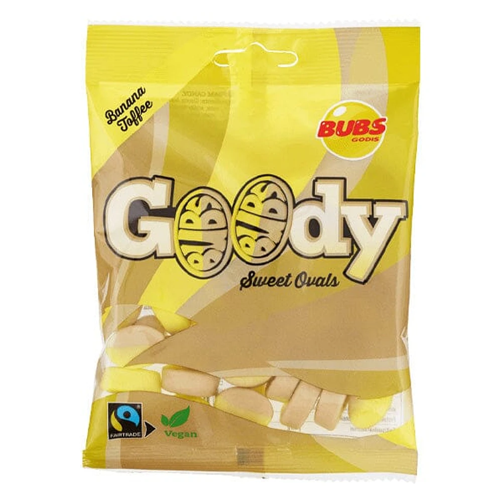 BUBS Godis: Banana Toffee Goody Ovals (90g)