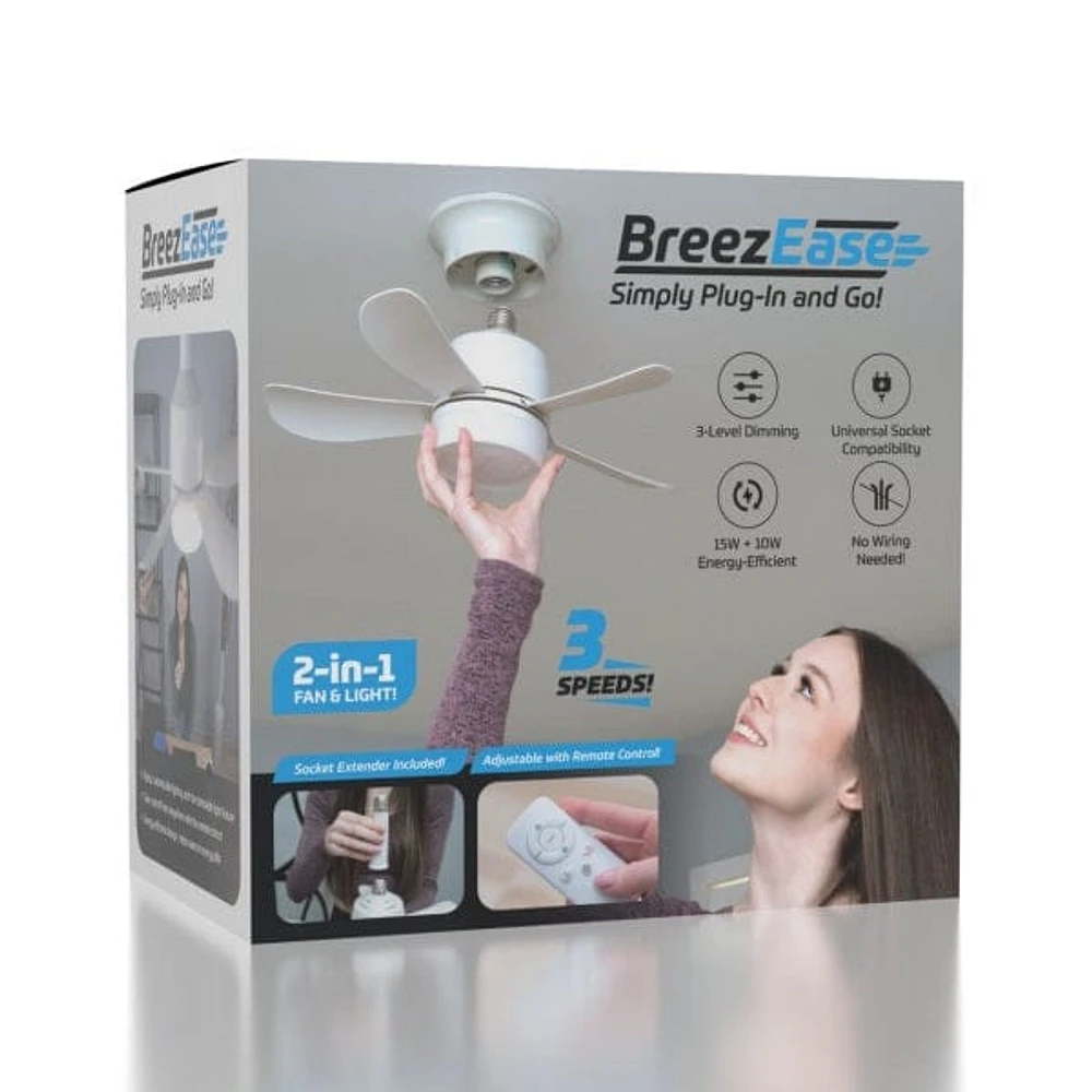 Breeze Ease 2-In-1 Fan And Light With Rc.