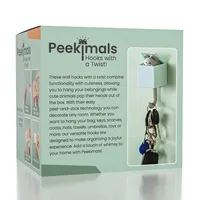 Peekimals: Kawaii Wall Hooks (4pc) | As Seen On TikTok!