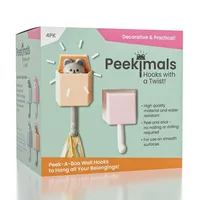 Peekimals: Kawaii Wall Hooks (4pc) | As Seen On TikTok!