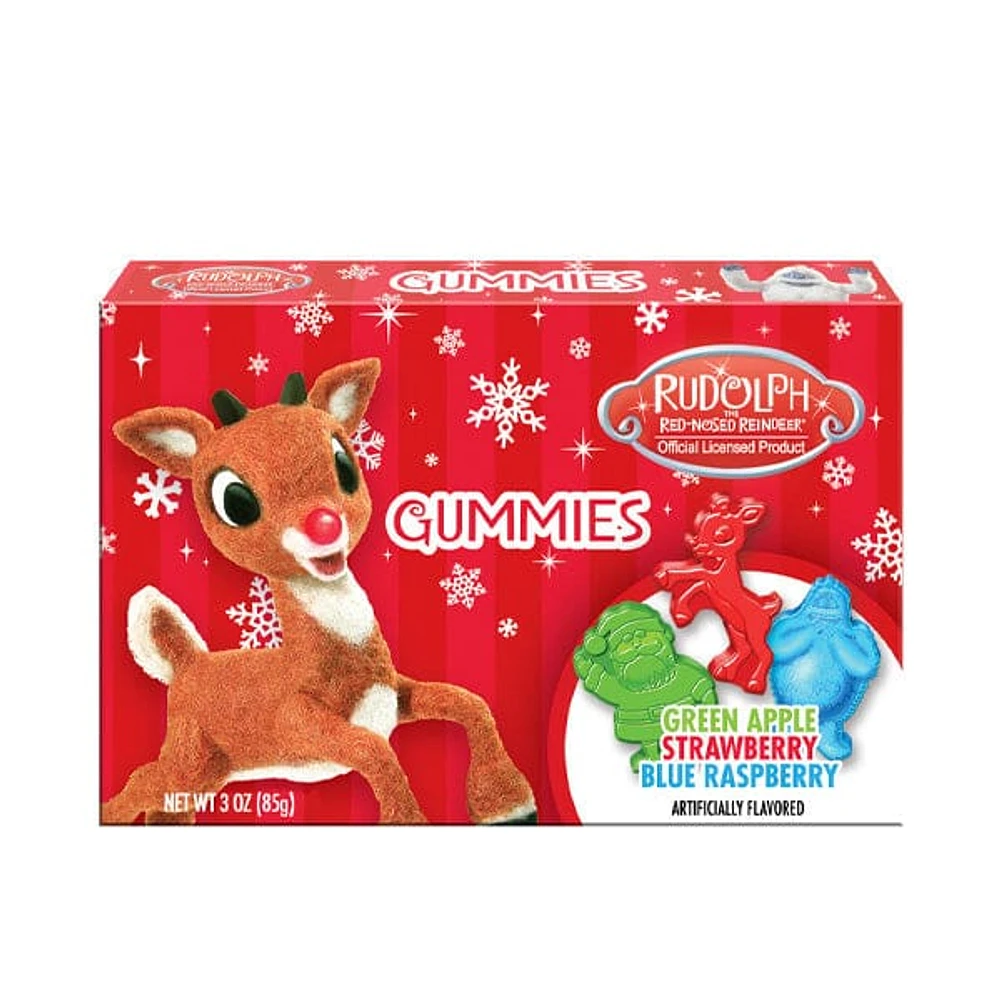 Rudolph the Red Nose Reindeer Gummies Theater Box (3oz)