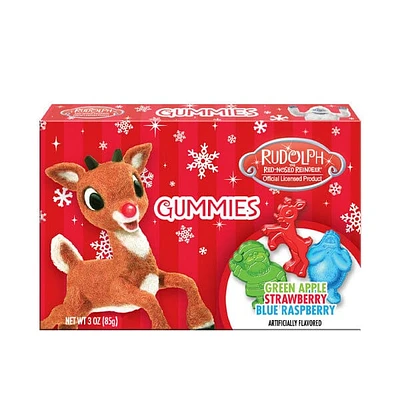 Rudolph the Red Nose Reindeer Gummies Theater Box (3oz)