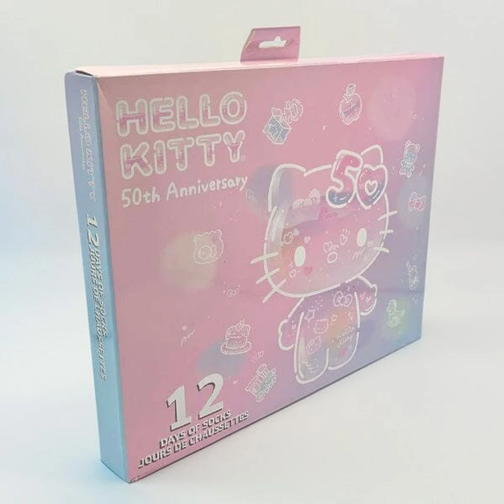 Hello Kitty Sanrio 50th Anniversary 12 Days of Socks Mystery Box "Showcase Exclusive"