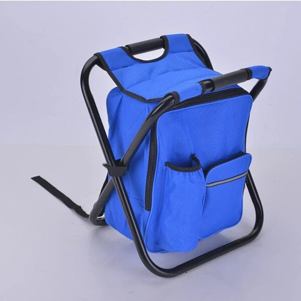 Cooli Tote : 3 In 1 Cooler Backpack & Stool - Blue