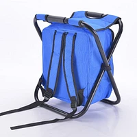 Cooli Tote : 3 In 1 Cooler Backpack & Stool - Blue