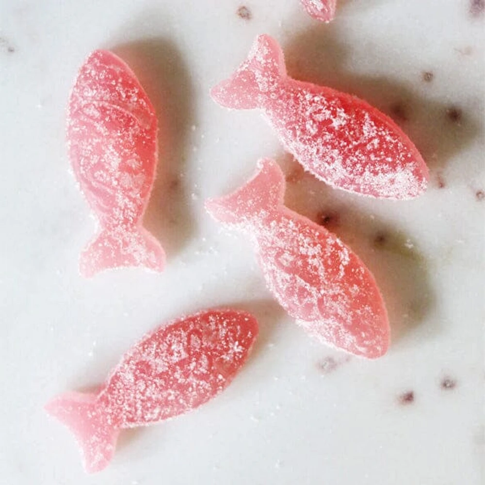 Swedish Candy: BonBon Sour Wild Strawberry Fish (5.2oz)