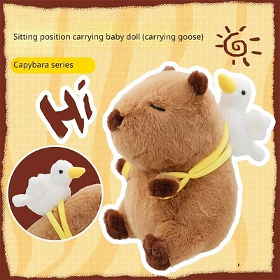 Capybara 9" Kawaii Plush w/ Backpack Squishy Pillow Toy (Multiple Styles)