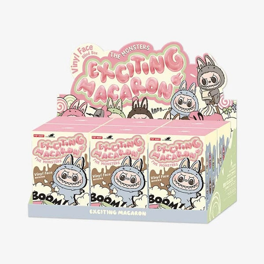 Pop Mart x THE MONSTERS: Exciting Macaron Series Plush Keyring Figurine Blind Box (1pc)