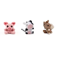 Crochet Micro Plush Toy: Farm Friends (3pk)