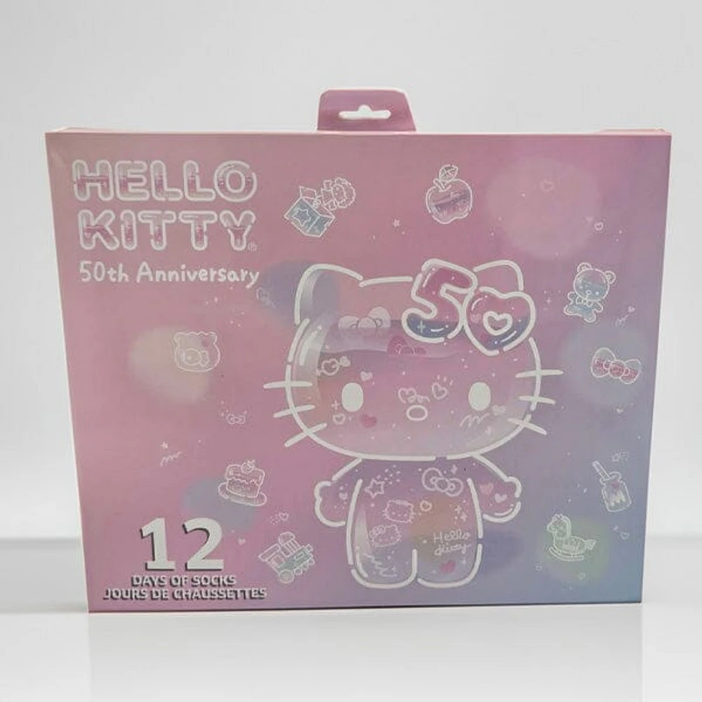 Hello Kitty Sanrio 50th Anniversary 12 Days of Socks Mystery Box "Showcase Exclusive"