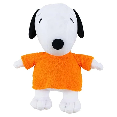 Snoopy Cuddle Pillow w/ Cozy Orange Sweater