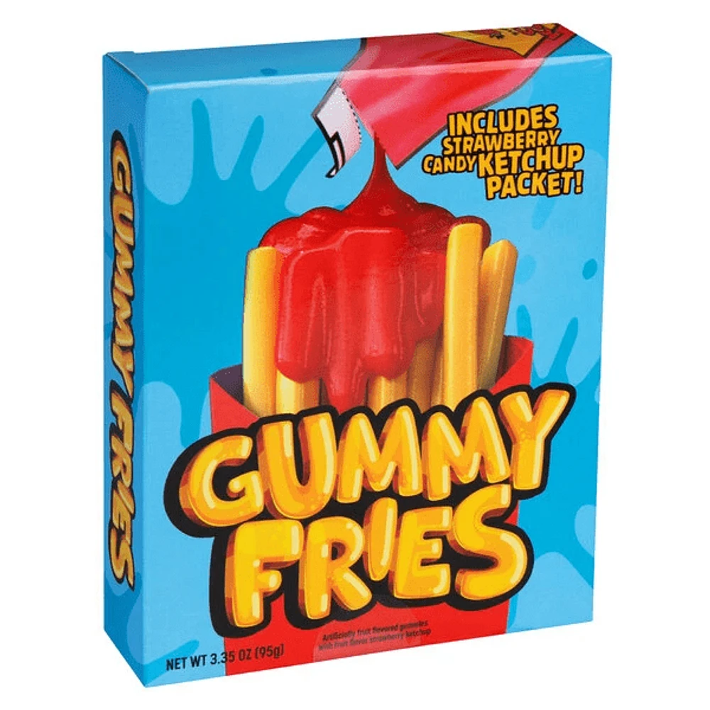 Gummy Fries With Ketchup Candy - 3.35oz