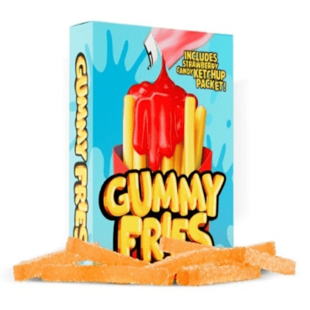 Gummy Fries With Ketchup Candy - 3.35oz