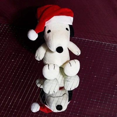 Snoopy Cuddle Pillow w/ Santa Hat