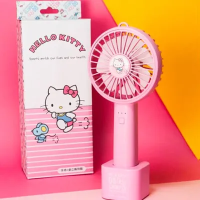 Hello Kitty: Mini Personal Portable Fan w/ Power Bank