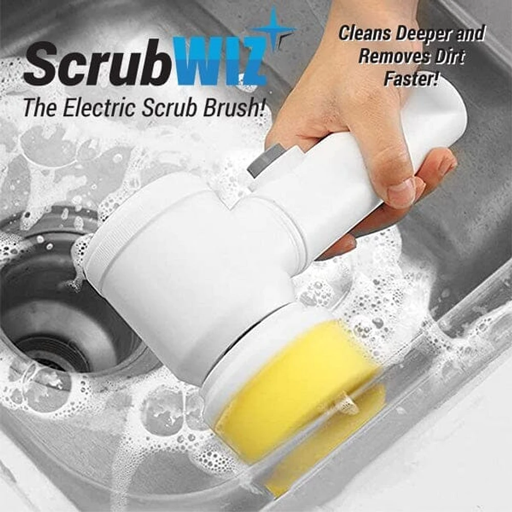 ProKitchen ScrubWIZ Electric Multi-Functional Scrub Brush