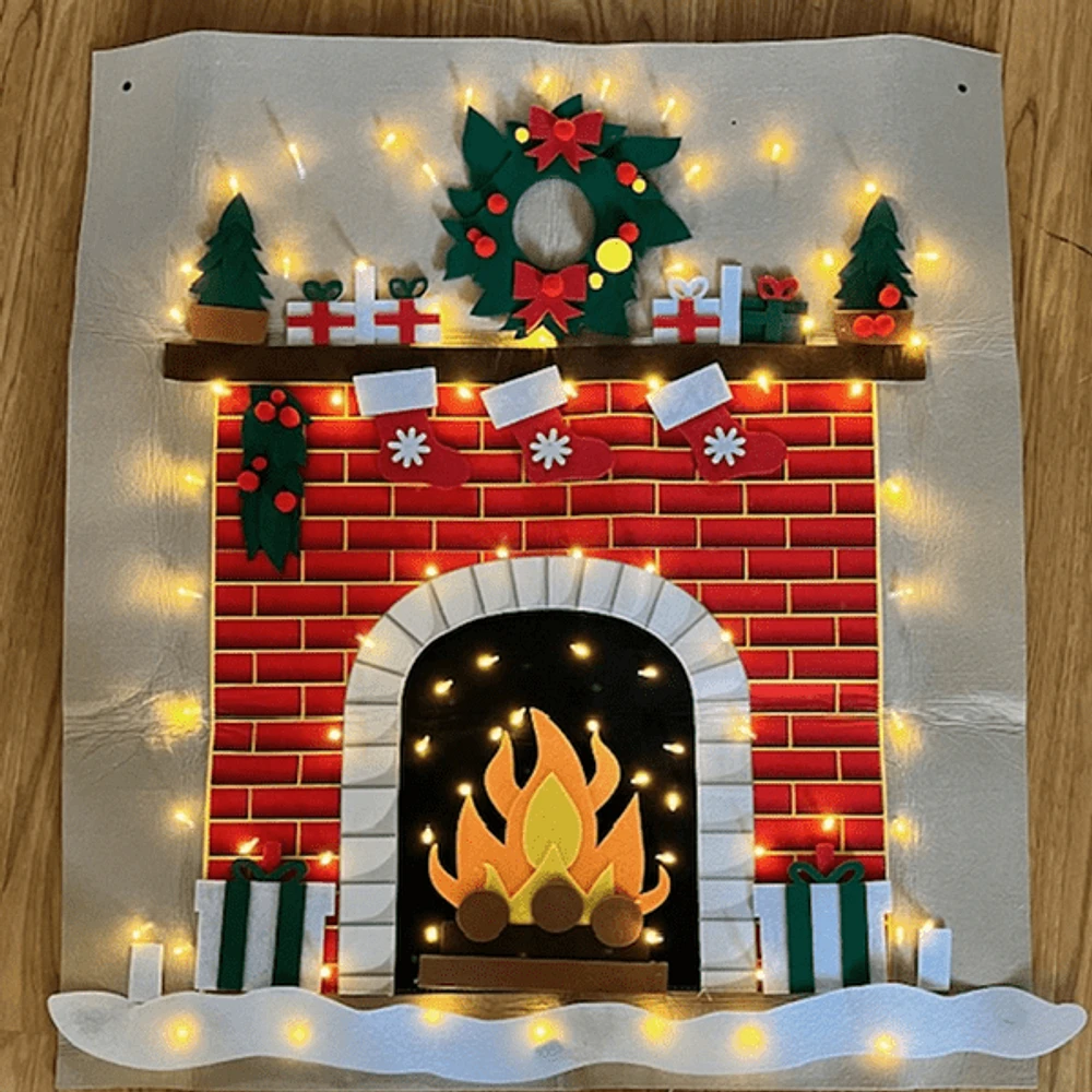 FunkyMantel - Felt Wall XMas Mantel 75" (190cm)