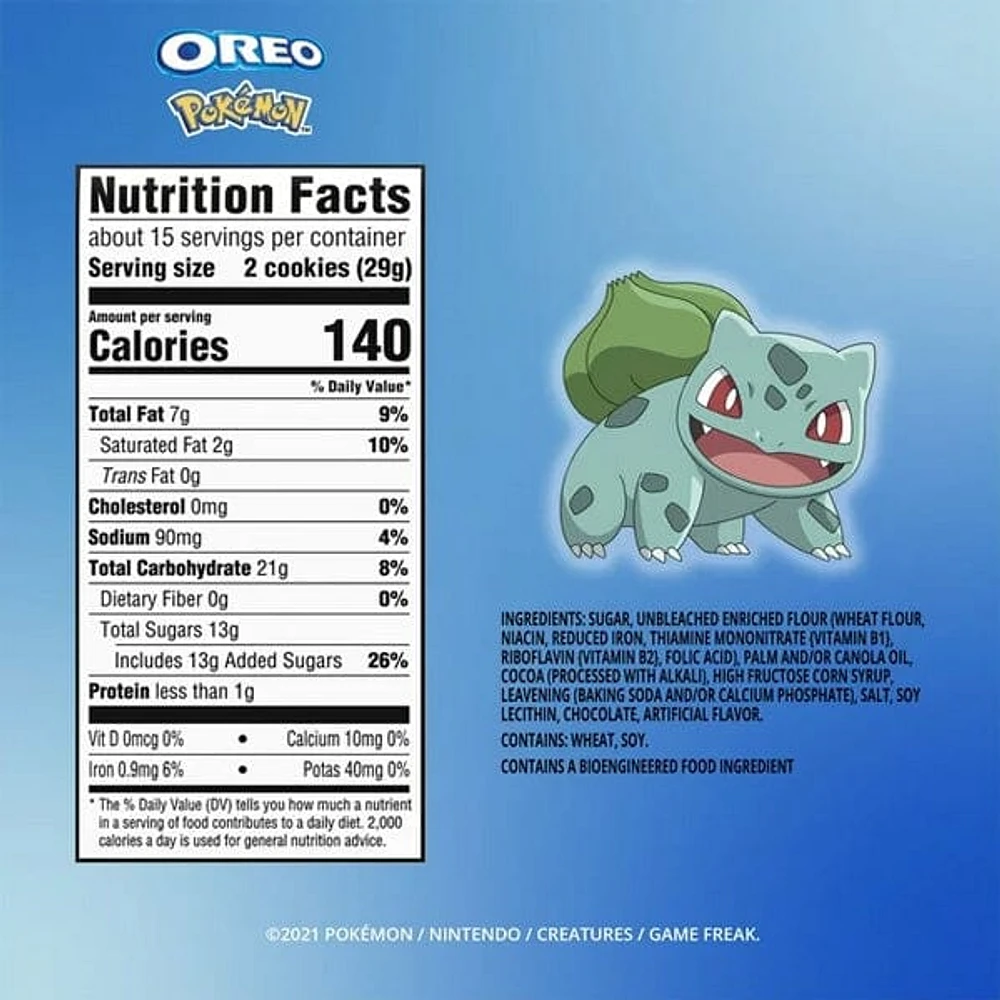 Pokémon x OREO: Chocolate Creme Sandwich Cookies (15.25 Oz) | Limited Edition