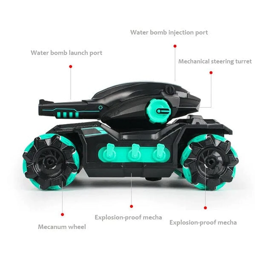 Tough Trax Blast Tank: RC Tank w/ Gel Blaster