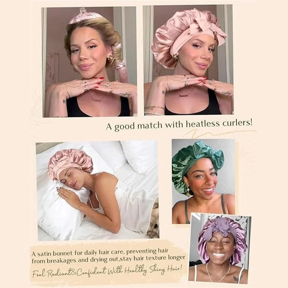 WOW NiteGlam: Silky Satin Sleep Bonnet